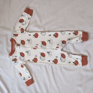 Pumpkin fairy organic romper/footie 6-12 months